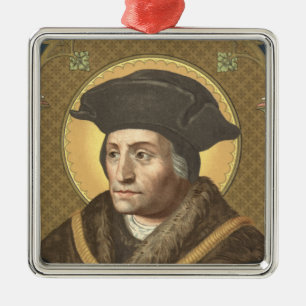 St. Thomas More (SAU 026) Premium Square Metalen Ornament