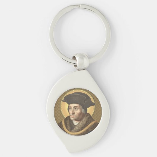 St. Thomas More (SAU 026) Wervelmetaal Sleutelhanger (Voorkant)