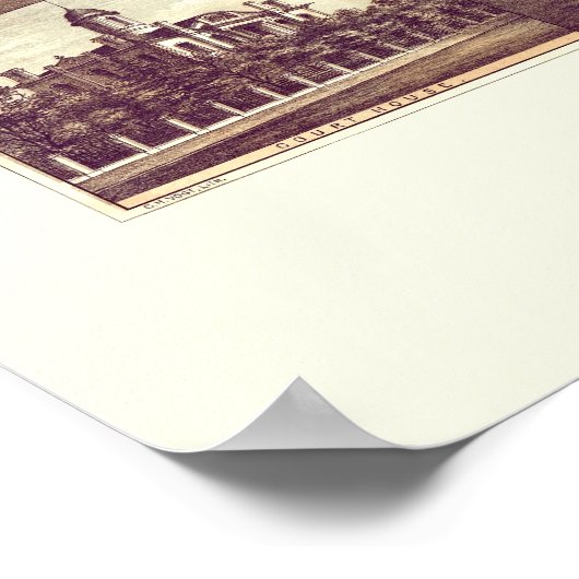 St. Thomas, ON, Canada Panoramic Map - 1896 Poster (Hoek)