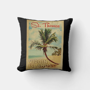 St Thomas Palm Tree Vintage Revel Kussen