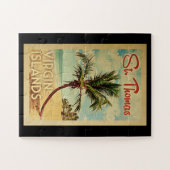 St Thomas Palm Tree Vintage Revel Legpuzzel (Horizontaal)