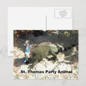 St. Thomas Party Animal! Briefkaart (Voorkant / Achterkant)
