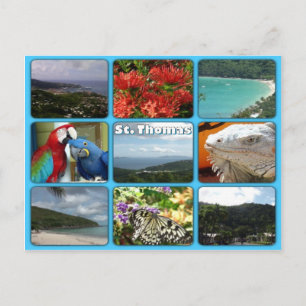 St. Thomas Photo Collage Briefkaart