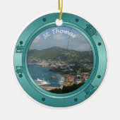 St Thomas Porthole Keramisch Ornament (Voorkant)