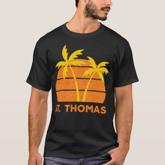 St. Thomas Retro T-shirt (Voorkant)