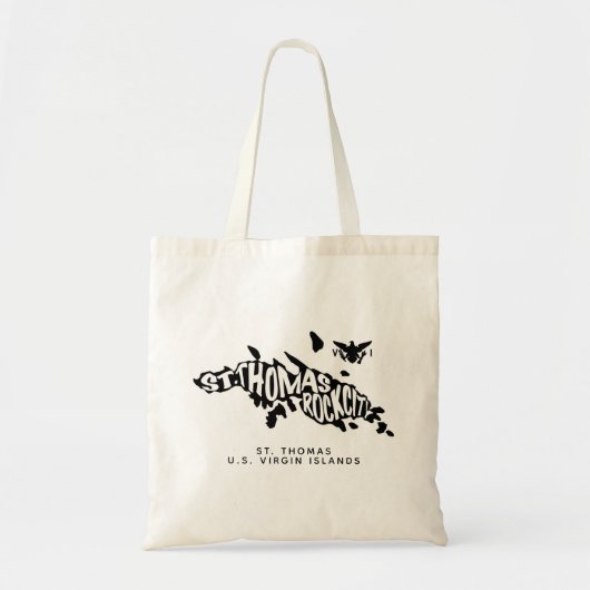 St. Thomas, Rock City, VS Maagdeneilanden Tote Bag (Voorkant)
