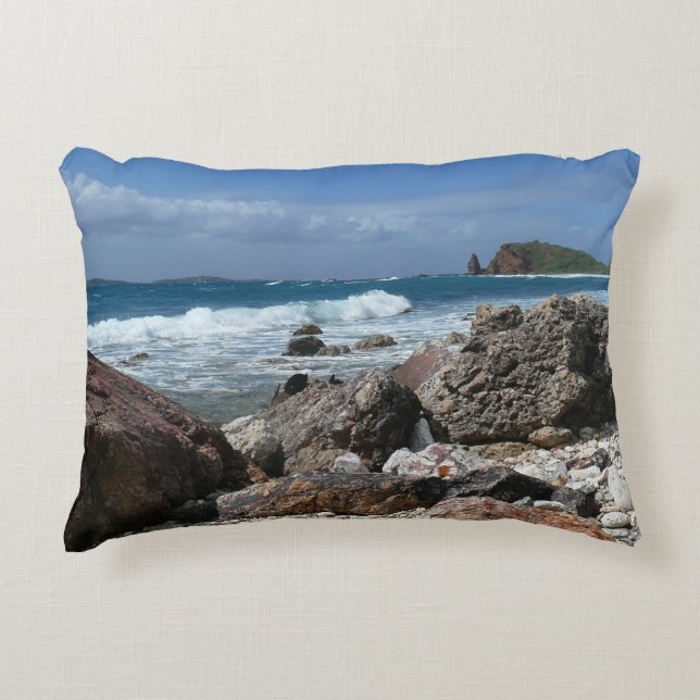 St. Thomas Rocky Beach Accent Kussen (Voorkant)