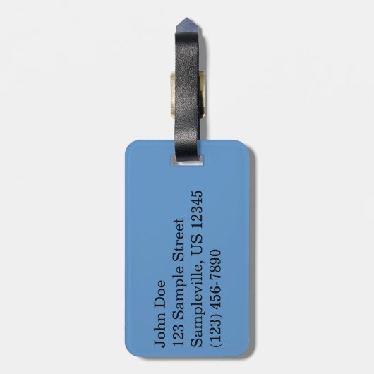 St. Thomas Rocky Beach Bagagelabel (Achterkant verticaal)