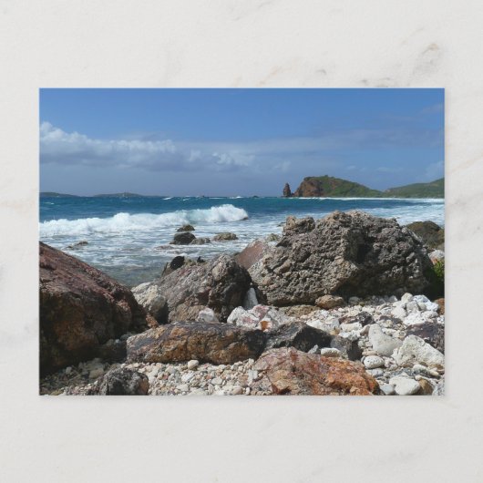 St. Thomas Rocky Beach Briefkaart (Voorkant)
