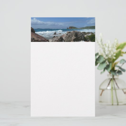 St. Thomas Rocky Beach Briefpapier (Staand voorkant)