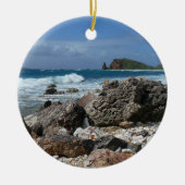 St. Thomas Rocky Beach Keramisch Ornament (Voorkant)