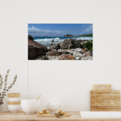 St. Thomas Rocky Beach Poster (Keuken)