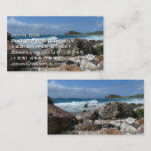 St. Thomas Rocky Beach Visitekaartje (Voorkant / Achterkant)