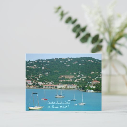 St. Thomas Sailships, aangepast Briefkaart (Staand voorkant)