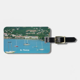 St. Thomas Sailships Personalized Bagagelabel