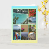 St. Thomas - Schilderachtig Foto Collage 6115 Kaart (Gele Bloem)
