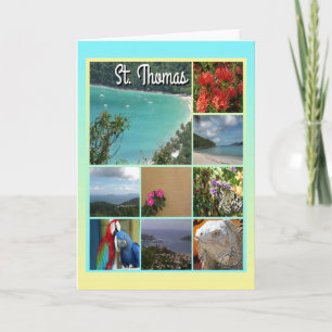 St. Thomas - Schilderachtig Foto Collage 6115 Kaart