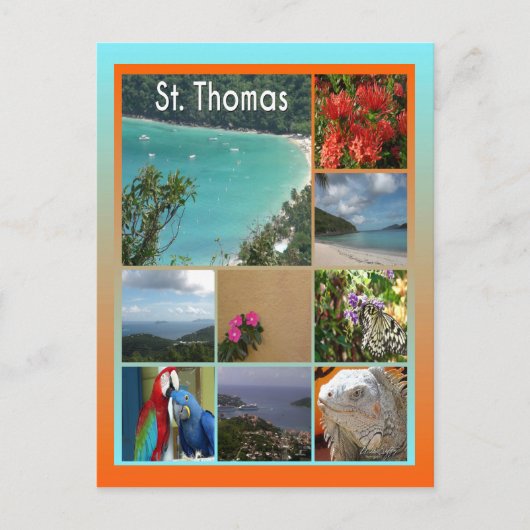 St. Thomas - Schilderachtig Foto Collage 6119 Briefkaart (Voorkant)