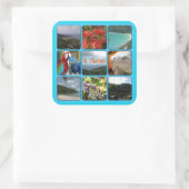 St. Thomas - Schilderachtig fotocollage Vierkante Sticker (Tas)