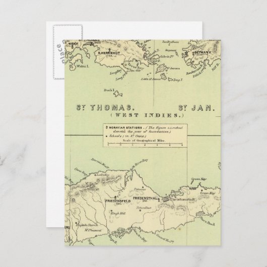 St Thomas, St Jan, St Crook Briefkaart (Voorkant / Achterkant)