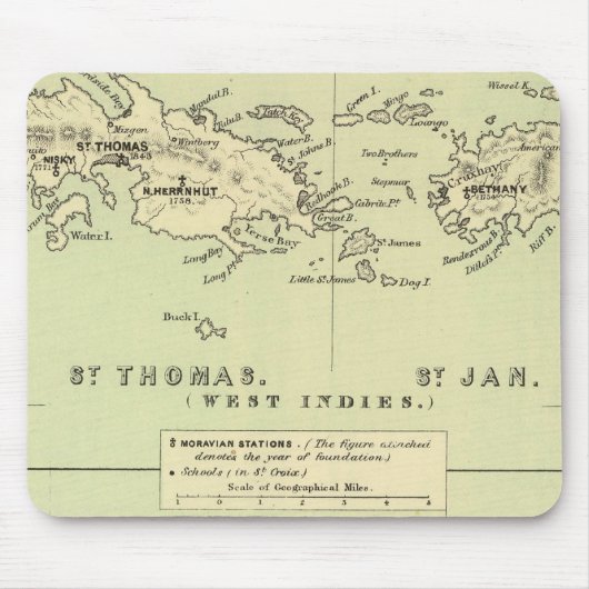 St Thomas, St Jan, St Crook Muismat (Voorkant)