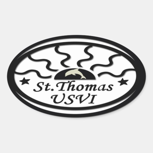 St Thomas Sticker (Voorkant)