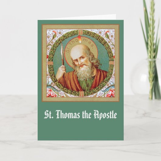 St Thomas the Apostle (JMAS12) Blank Greeting Kaart (Voorkant)