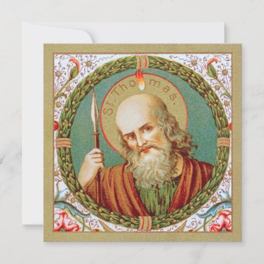 St. Thomas the Apostle (JMAS12) Blank GreetingCard (Voorkant)