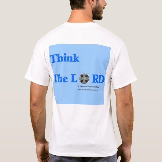 St Thomas TShirt - Blauwe versie (Achterkant)
