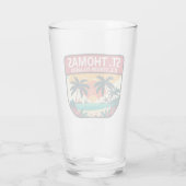 St Thomas U.S. Maagdeneilanden Retro Embleem Glas (Achterkant)