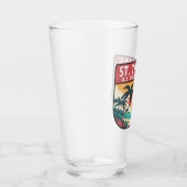 St Thomas U.S. Maagdeneilanden Retro Embleem Glas (Rechts)