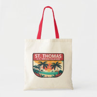 St Thomas U.S. Maagdeneilanden Retro Embleem