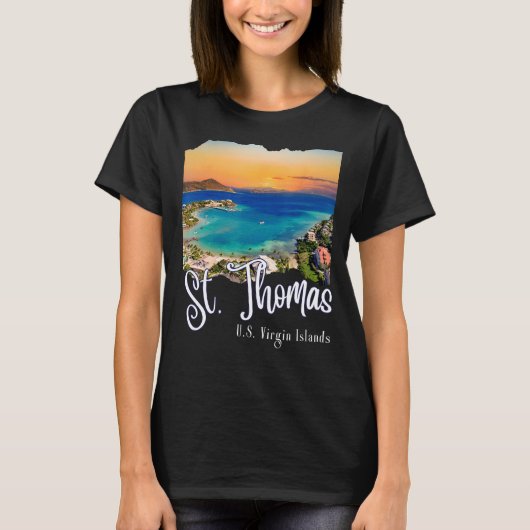 St. Thomas U.S. Maagdeneilanden Vakantie St Thomas T-shirt (Voorkant)