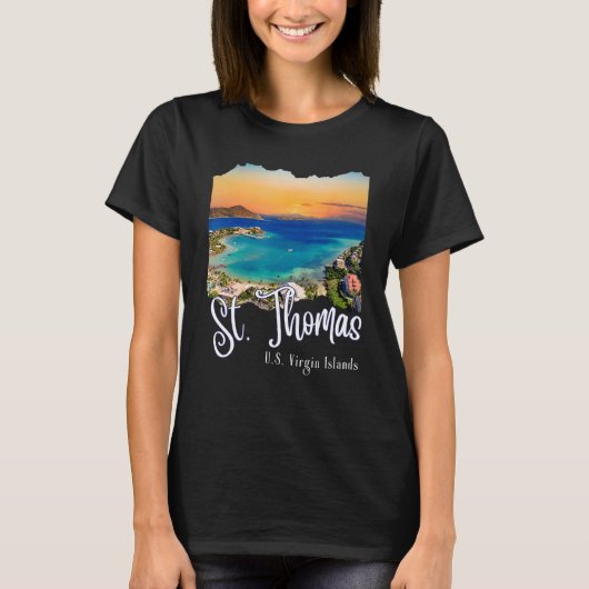 St. Thomas U.S. Maagdeneilanden Vakantie St Thomas T-shirt (Voorkant)