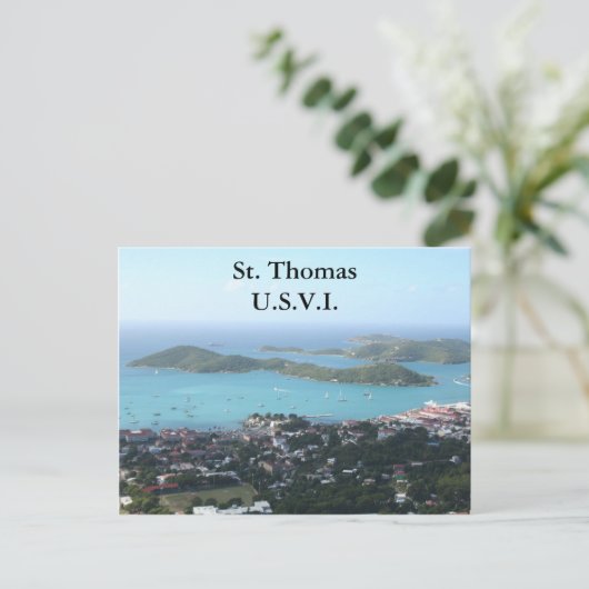 St. Thomas U.S.V.I. Briefkaart (Staand voorkant)