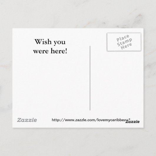 St. Thomas U.S.V.I. Briefkaart (Achterkant)