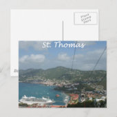 St Thomas Uitzicht Briefkaart (Voorkant / Achterkant)
