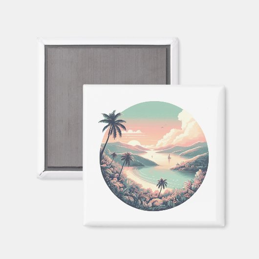 St Thomas US Maagdeneilanden magneet (Voorkant / Achterkant)