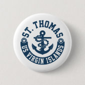 St. Thomas US. Maagdeneilanden Ronde Button 5,7 Cm (Voorkant)
