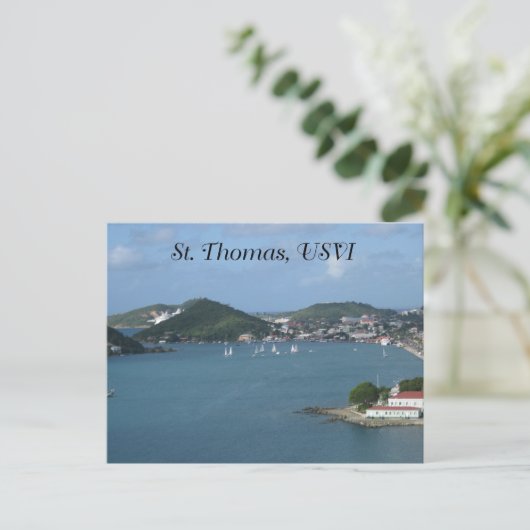 St. Thomas USVI Briefkaart (Staand voorkant)