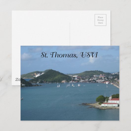 St. Thomas USVI Briefkaart (Voorkant / Achterkant)