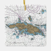 St Thomas USVI Keramisch Ornament (Voorkant)