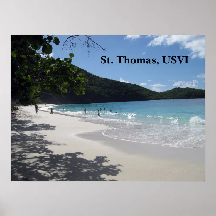 St. Thomas, USVI Poster Zazzle.nl