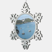 St. Thomas, USVI Tin Sneeuwvlok Ornament (Rechts)