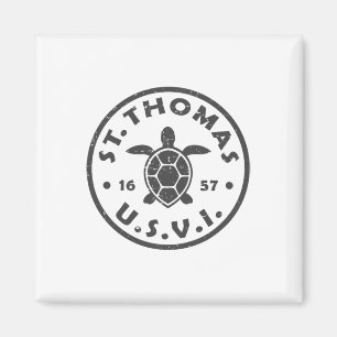 St Thomas Usvi Zeeschildpad Mannen Vrouwen Kindere Magneet