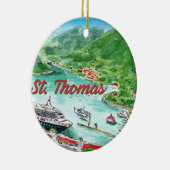 St. Thomas-versiering Keramisch Ornament (Rechts)
