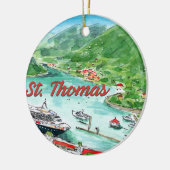St. Thomas-versiering Keramisch Ornament (Links)
