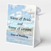 St. Thomas VI - Boats in Harbour Wedding Products Bedankdoosjes (Achterkant)