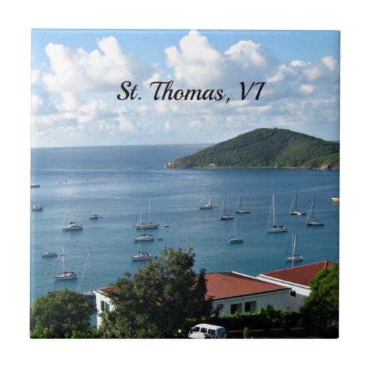 St. Thomas, VI Tegeltje (Voorkant)