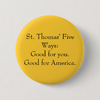 St. Thomas' Vijf manieren: knoop Ronde Button 5,7 Cm